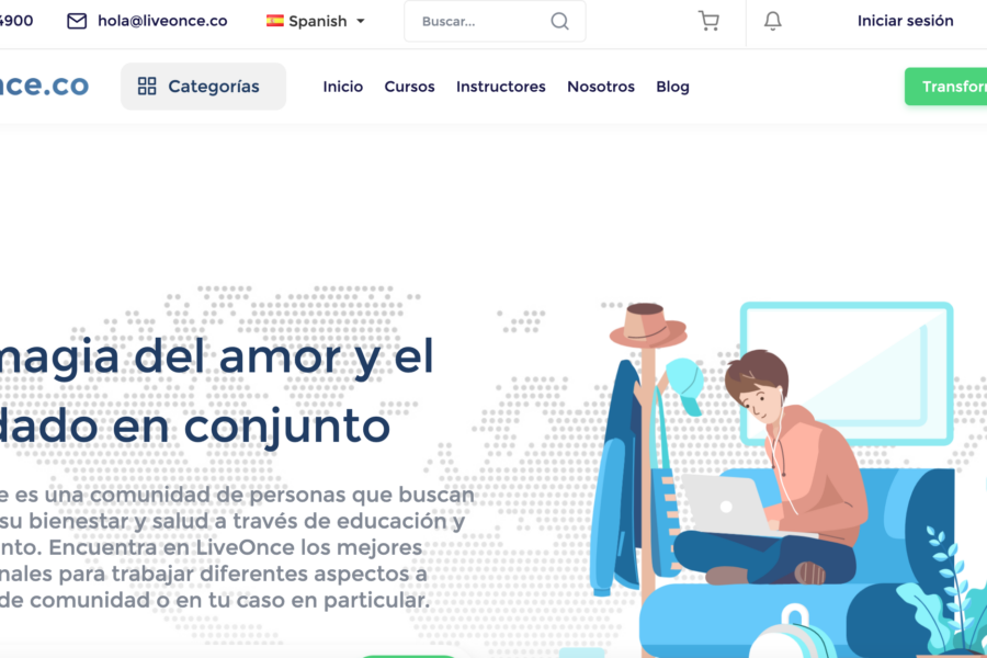 liveonce.co, una plataforma en línea que ofrece recursos educativos y tratamientos de calidad para mejorar la salud mental
